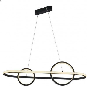 Κρεμαστό Φωτιστικό Μοντέρνο LED Μαύρο Αλουμινίου