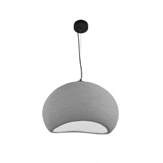 ALFA ΚΡΕΜΑΣΤΟ ΦΩΤΙΣΤΙΚΟ 1ΦΩΤΟ FIBERGLASS ΓΚΡΙ Φ50cm