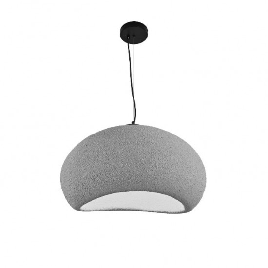 ALFA ΚΡΕΜΑΣΤΟ ΦΩΤΙΣΤΙΚΟ 1ΦΩΤΟ FIBERGLASS ΓΚΡΙ Φ60cm