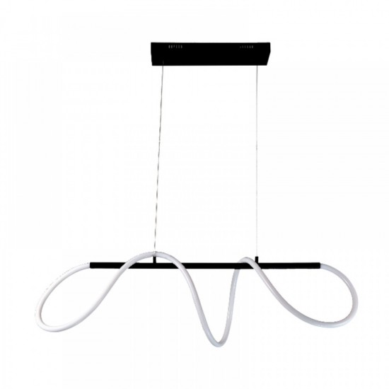 Μοντέρνο Κρεμαστό Φωτιστικό Ράγα με Ενσωματωμένο LED σε Λευκό Χρώμα