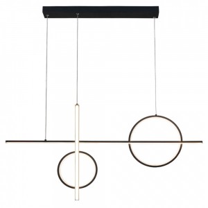 VIVA ΚΡΕΜΑΣΤΟ ΦΩΤΙΣΤΙΚΟ LED ΜΕΤΑΛΛΟ ΜΑΥΡΟ 100cm 