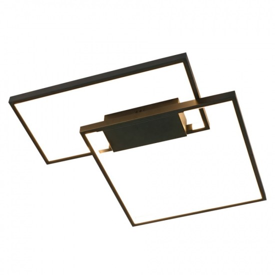 BOXES ΠΛΑΦΟΝΙΕΡΑ ΟΡΟΦΗΣ LED ΑΛΟΥΜΙΝΙΟ ΜΑΥΡΟ 45cm