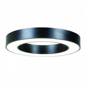 Μοντέρνο Κρεμαστό/οροφής Φωτιστικό με Ενσωματωμένο LED σε Μαύρο Χρώμα 60cm