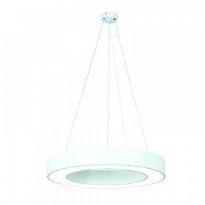 Μοντέρνο Κρεμαστό/οροφής Φωτιστικό με Ενσωματωμένο LED σε Λευκό Χρώμα 80cm