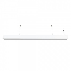 Γραμμικό Φωτιστικό Οροφής/Κρεμαστό LED Αλουμινίου Λευκό 120cm
