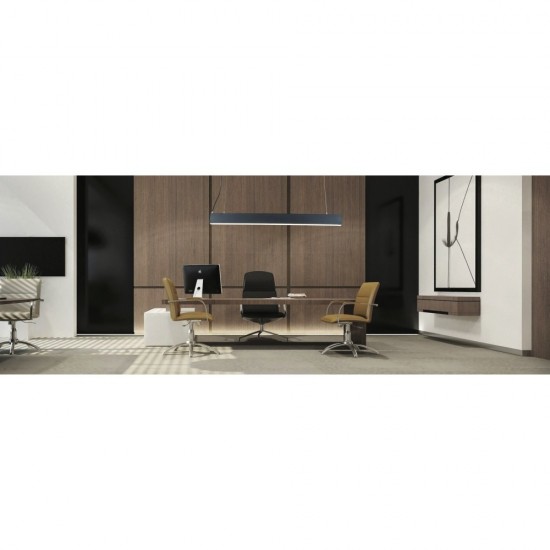 Γραμμικό Φωτιστικό Οροφής/Κρεμαστό LED Αλουμινίου Λευκό 180cm