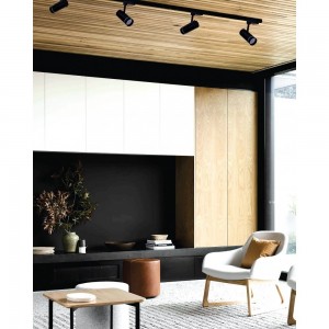 Σποτ Μονό Ράγας Led Μέταλλο Μαύρο H19cm