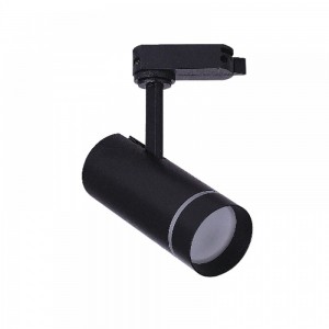 Μονό Σποτ με Ενσωματωμένο LED και Θερμό Φως σε Μαύρο Χρώμα 20W 3000Κ