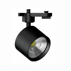 Μονό Σποτ με Ενσωματωμένο LED και Θερμό Φως σε Μαύρο Χρώμα 10W 3000Κ 