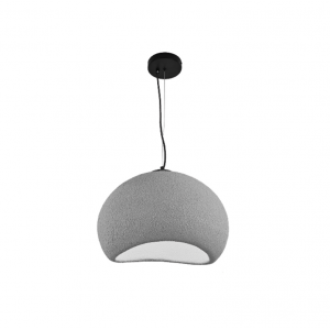 ALFA ΚΡΕΜΑΣΤΟ ΦΩΤΙΣΤΙΚΟ 1ΦΩΤΟ FIBERGLASS ΓΚΡΙ Φ40cm