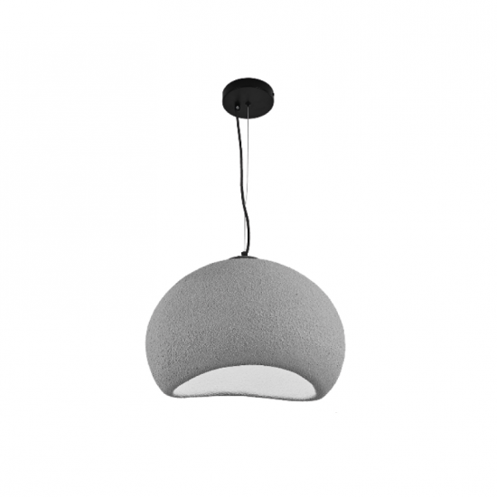 ALFA ΚΡΕΜΑΣΤΟ ΦΩΤΙΣΤΙΚΟ 1ΦΩΤΟ FIBERGLASS ΓΚΡΙ Φ40cm