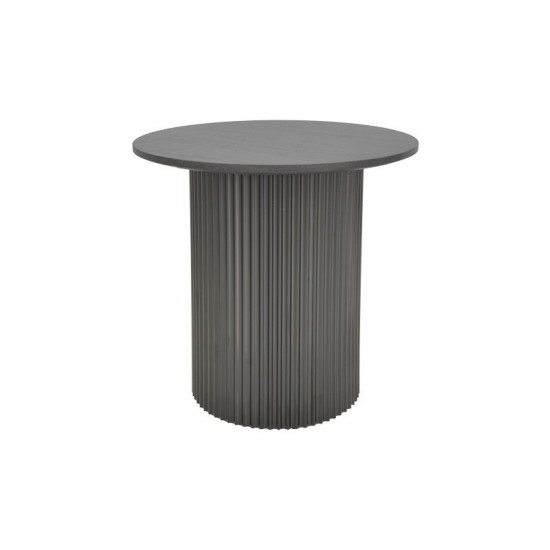 Βοηθητικό τραπέζι Dovel mdf σε μαύρη απόχρωση Φ50x45εκ