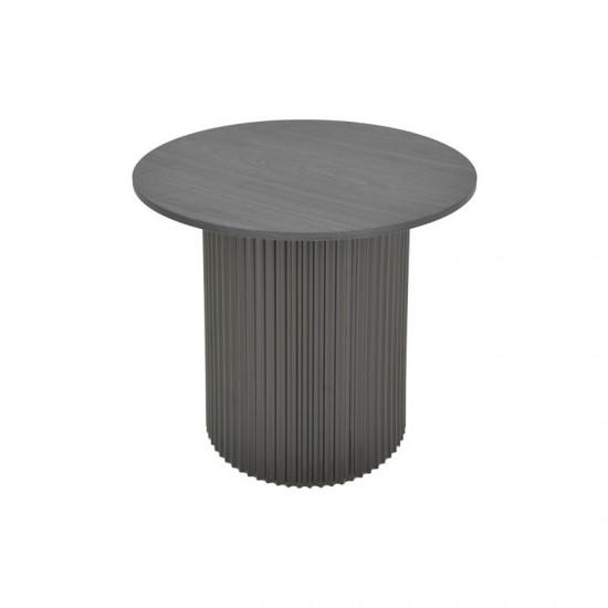 Βοηθητικό τραπέζι Dovel mdf σε μαύρη απόχρωση Φ50x45εκ