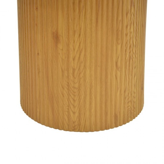 Τραπέζι Karulo mdf σε sonoma απόχρωση Φ120x76εκ