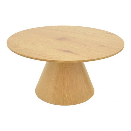 Τραπέζι σαλονιού Donda mdf σε sonoma απόχρωση Φ80x45εκ