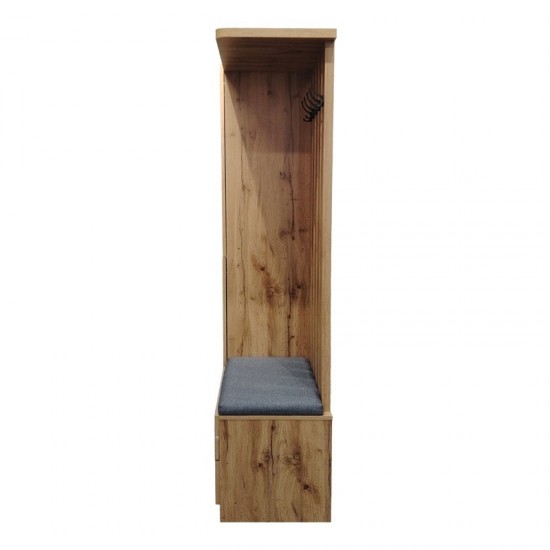 Έπιπλο εισόδου Zomie σε oak απόχρωση 131x41.5x180.4εκ