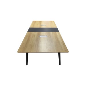 Τραπέζι συνεδριάσεων επαγγελματικό Denith ανθρακί-φυσικό 240x120x75εκ