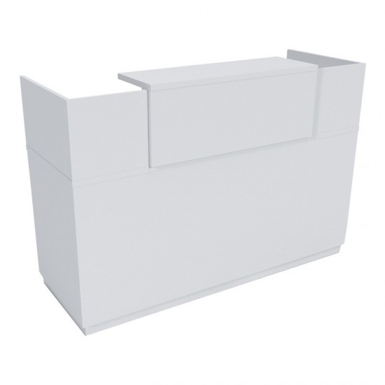 Γραφείο reception Lotus σε λευκή απόχρωση  180x70x110εκ