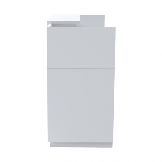 Γραφείο reception Lotus σε λευκή απόχρωση  180x70x110εκ