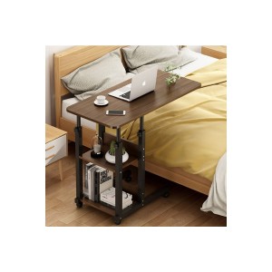 Βοηθητικό τραπέζι Babs τροχήλατο καρυδί-μαύρο 60x40x85εκ