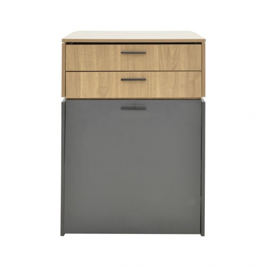 Τουαλέτα κρεβατοκάμαρας Sonlen  ανθρακί-ανοιχτό καρυδί 60x45x122εκ