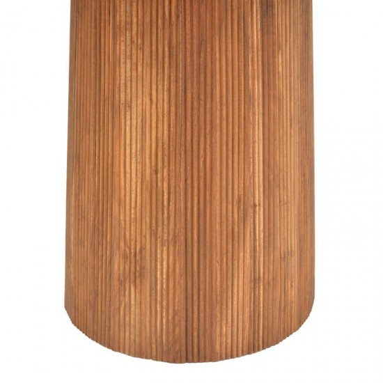 Τραπέζι Canicule μασίφ ξύλο ακακίας σε φυσική απόχρωση Φ150x75εκ