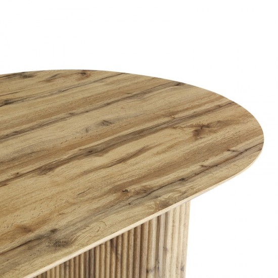 Τραπέζι Nembou mdf σε oak απόχρωση 210x100x76εκ