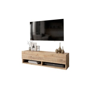 Έπιπλο τηλεόρασης επιτοίχιο Roscoe  oak 100x31,5x29,5εκ