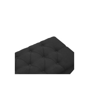 Σκαμπό-μπαούλο Elone γκρι-καρυδί 90x40x50εκ