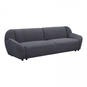 Καναπές τριθέσιος Echono ύφασμα ανθρακί 230x88x77εκ Καναπές τριθέσιος Echono ύφασμα ανθρακί 230x88x77εκ