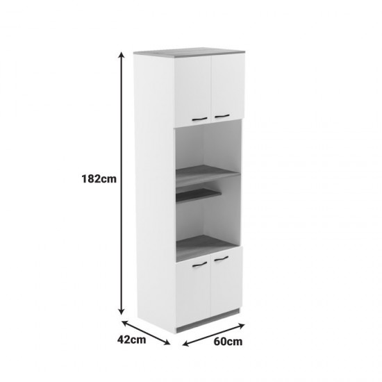 Ντουλάπα κουζίνας Rowan σε λευκή-sonoma απόχρωση 60x42x182εκ