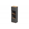 Ντουλάπα κουζίνας Rowan σε oak-ανθρακί απόχρωση 60x42x182εκ Ντουλάπα κουζίνας Rowan σε oak-ανθρακί απόχρωση 60x42x182εκ