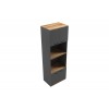 Ντουλάπα κουζίνας Rowan σε oak-ανθρακί απόχρωση 60x42x182εκ Ντουλάπα κουζίνας Rowan σε oak-ανθρακί απόχρωση 60x42x182εκ