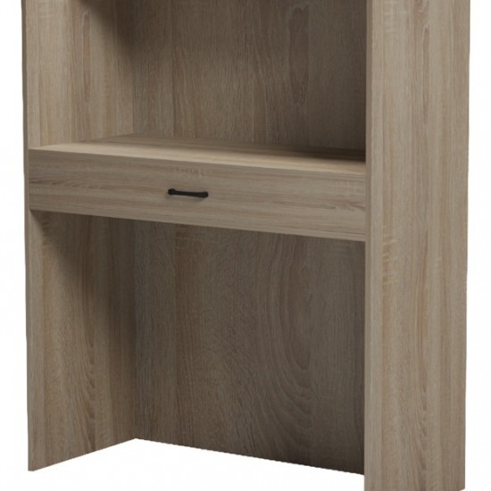 Γραφείο reception Zowel με led sonoma-ανθρακί 90x40x110εκ