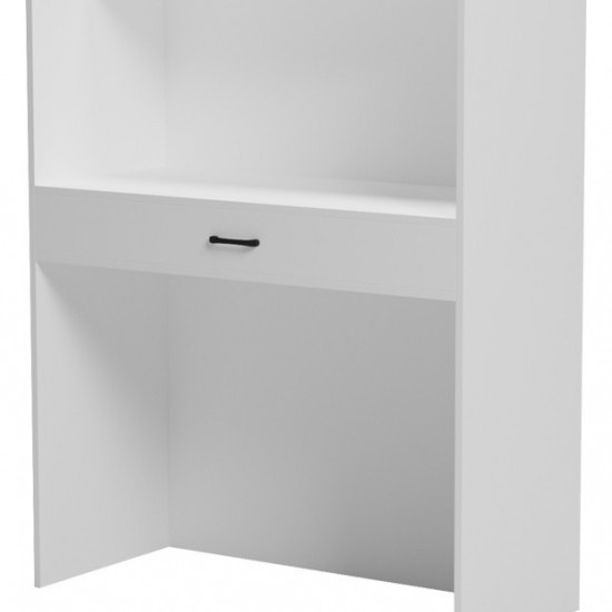 Γραφείο reception Zowel με led λευκό - sonoma 90x40x110εκ