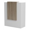 Γραφείο reception Zowel με led λευκό - sonoma 90x40x110εκ