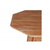 Τραπέζι σαλονιού Octagon ξύλο acacia σε φυική απόχρωση Φ80x45εκ