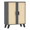 Παπουτσοθήκη-ντουλάπι Shoby sonoma-ανθρακί 70.5x30x91εκ Παπουτσοθήκη-ντουλάπι Shoby sonoma-ανθρακί 70.5x30x91εκ