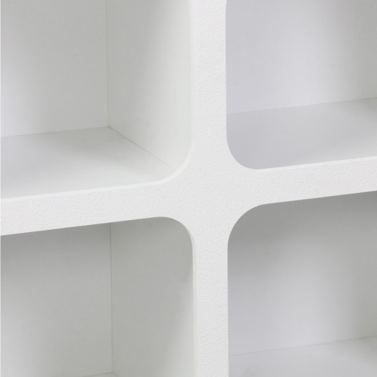 Μπουφές Emersi pakoworld με ράφια mdf σε λευκή απόχρωση 120x35x76εκ