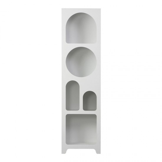 Βιβλιοθήκη Emersi mdf σε λευκή απόχρωση 48x35x180εκ