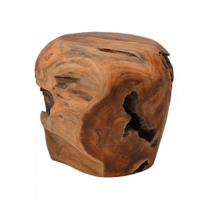 Σκαμπό Bolare teak ξύλο σε φυσική απόχρωση Φ40x35εκ Σκαμπό Bolare teak ξύλο σε φυσική απόχρωση Φ40x35εκ