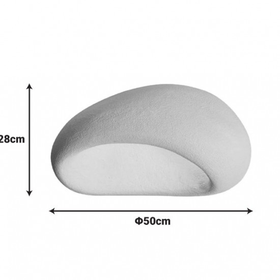 Φωτιστικό οροφής led Zulcere E27 λευκό ps 50x28εκ