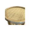 Βοηθητικό τραπέζι Moody pe rattan σε φυσική απόχρωση Φ55x51εκ