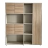 Βιβλιοθήκη γραφείου Chidi σε oak-μπεζ απόχρωση 160x40x200εκ Βιβλιοθήκη γραφείου Chidi σε oak-μπεζ απόχρωση 160x40x200εκ