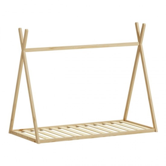 Παιδικό κρεβάτι Lilly τ.Montessori  ξύλο πεύκου σε φυσική απόχρωση 90x190εκ