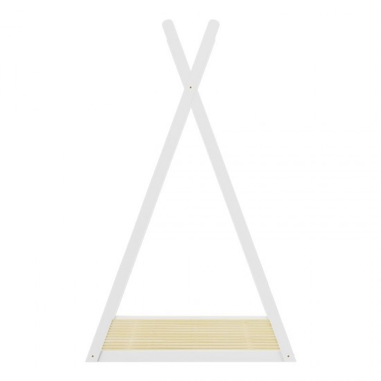 Παιδικό κρεβάτι Lilly τ.Montessori ξύλο πεύκου σε λευκή απόχρωση 90x190εκ