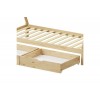 Παιδικό κρεβάτι Lalitto τ.Montessori με 2 συρτάρια τ.Montessori  ξύλο πεύκου σε φυσική απόχρωση 90x190εκ