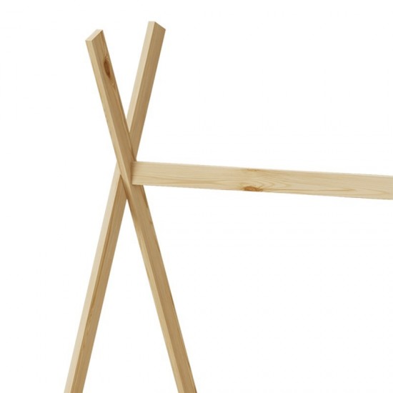 Παιδικό κρεβάτι Lalitto τ.Montessori με 2 συρτάρια τ.Montessori  ξύλο πεύκου σε φυσική απόχρωση 90x190εκ