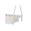 Παιδικό κρεβάτι Lalitto τ.Montessori με 2 συρτάρια ξύλο πεύκου σε λευκή απόχρωση 90x190εκ