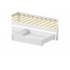 Παιδικό κρεβάτι Lalitto τ.Montessori με 2 συρτάρια ξύλο πεύκου σε λευκή απόχρωση 90x190εκ
